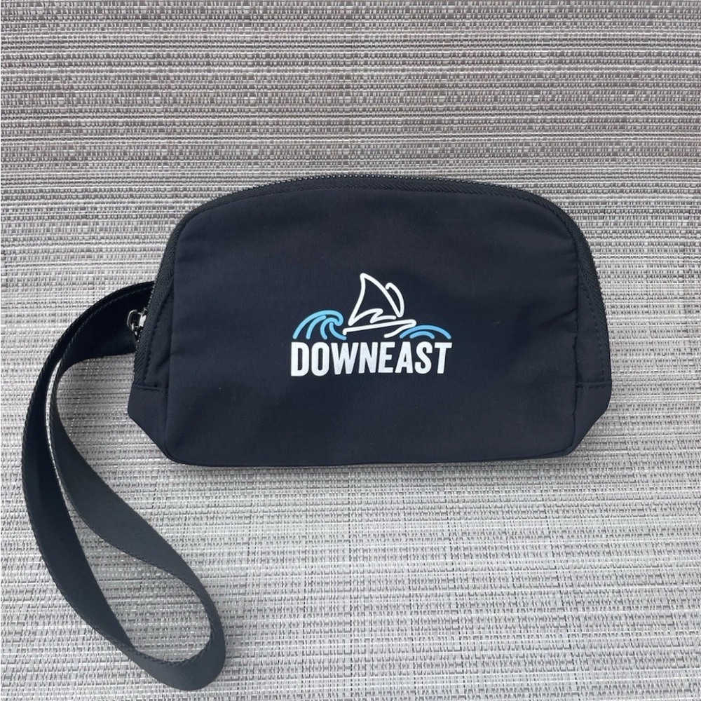 DownEast Black Crossbody Bag with Logo